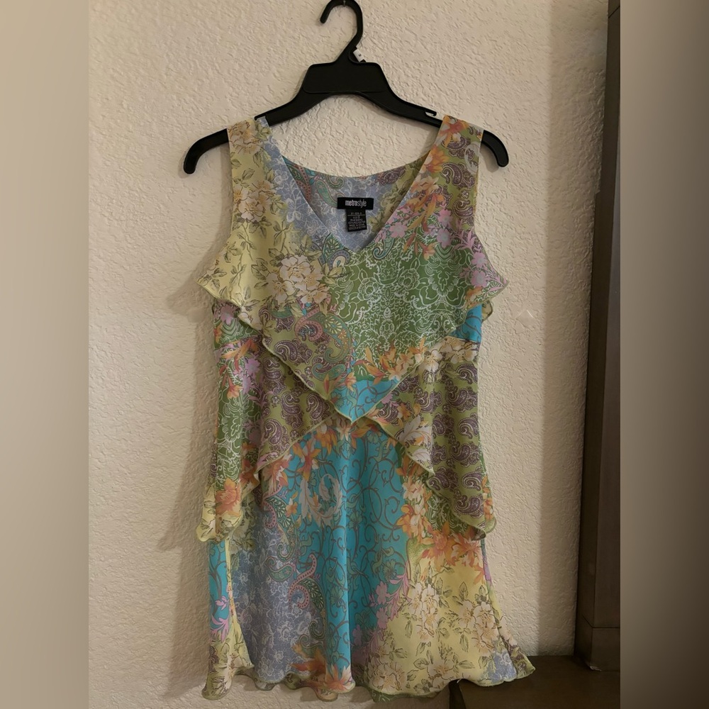 Multi-color stylish “dressy” tank top